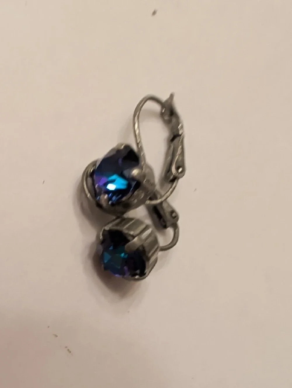 Sabika Deep Blue Crystal  Earring Project